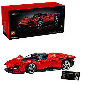 LEGO Technic Ferrari Daytona SP3 with Bonus LEGO Technic Bugatti Bolide