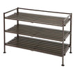Vancouver Classics 3-Tier Freestanding Stackable Resin Wood Utility Metal Shoe Rack (2 Pack)