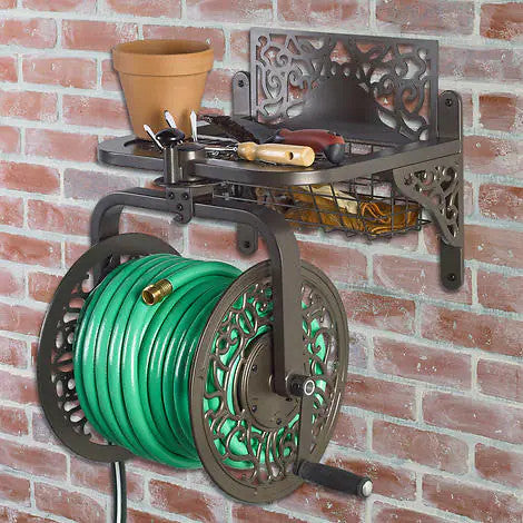 Liberty Garden Navigator Multidirectional Decorative Hose Reel
