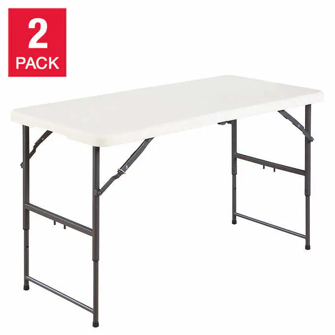 Star Elite 121.9 cm (4 ft.) Centre-Fold Table, 2-pack