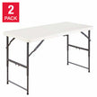 Star Elite 121.9 cm (4 ft.) Centre-Fold Table, 2-pack
