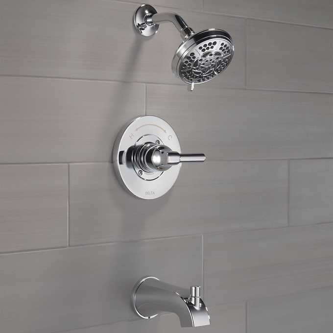 Delta Becker Monitor 14 Series Single Handle Tub and Shower Faucet