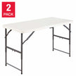 Star Elite 121.9 cm (4 ft.) Centre-Fold Table, 2-pack
