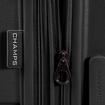 Champs Linen 3-piece Expandable Hardside Luggage Set