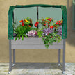 CedarCraft 81 cm (32 in.) Self-watering Elevated Planter with Greenhouse and Cover