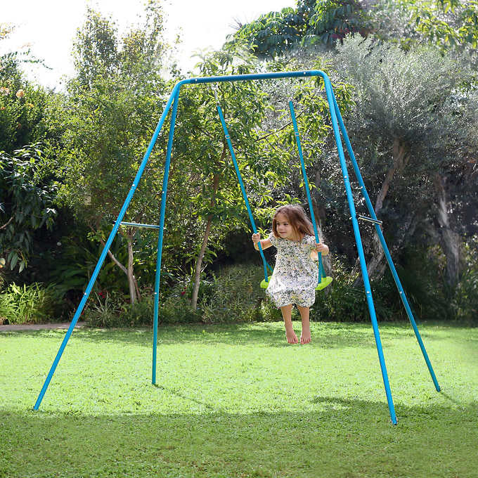 Small to Tall Metal Swing Set
