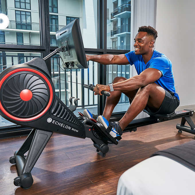 Echelon Row-S Connected Rowing Machine with 54.6 cm (21.5 in.) Screen