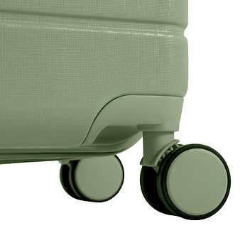 Champs Linen 3-piece Expandable Hardside Luggage Set