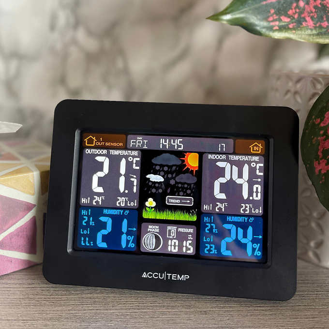 AccuTemp Wireless Colour Weather Station