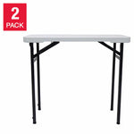 Star Elite Heavy Duty Multi-purpose 86.4 cm (2.8 ft.) Folding Table, 2-pack
