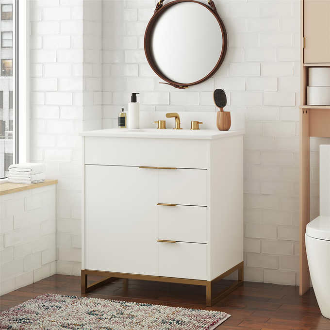 Cosmo Living Leona 30 in. Bathroom Vanity