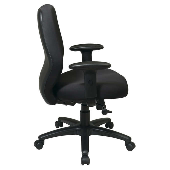 Free Flex Coal Mid Back Syncro Tilt Adjustable Arms Office Chair
