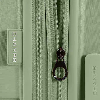 Champs Linen 3-piece Expandable Hardside Luggage Set