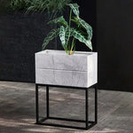 Metal Planter, 21.6” Height