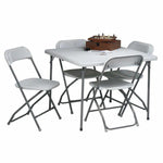 Office Star 5-piece Resin Folding Table and Chair Set