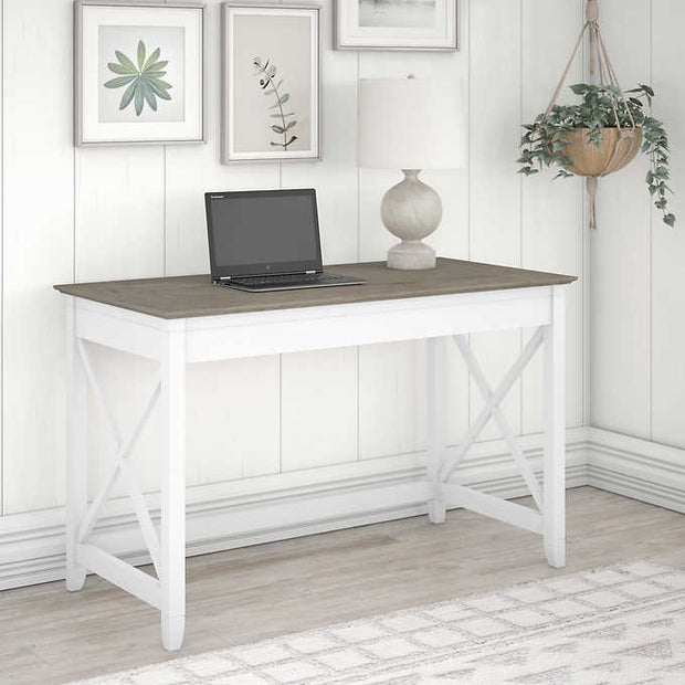 Contemporary X-Patterned Writing Desk with Spacious Workspace
