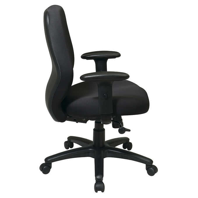 Free Flex Coal Mid Back Syncro Tilt Adjustable Arms Office Chair