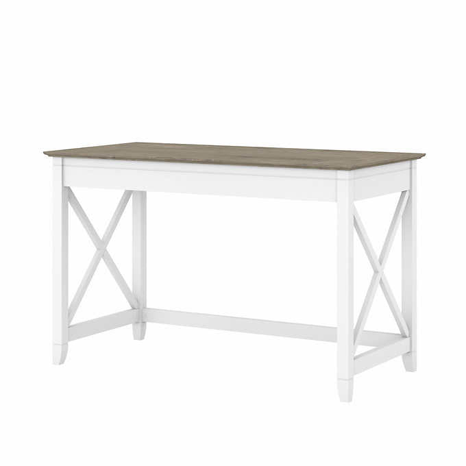Contemporary X-Patterned Writing Desk with Spacious Workspace
