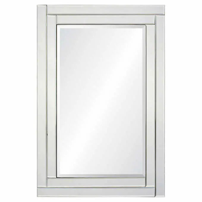 Willow Rectangular Mirror with Beveled Mirror Frame