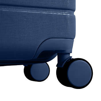 Champs Linen 3-piece Expandable Hardside Luggage Set