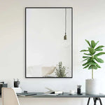Parker Classic Rectangular Mirror with Black Iron Frame