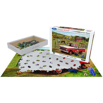 Eurographics Ford Pickup Truck Classic Puzzles - Set of 2