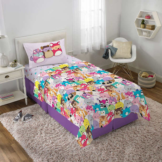 Squishmallows 4-piece Twin Bedding Set