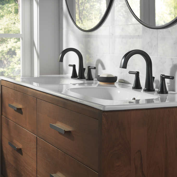 Delta Becker Two Handle Widespread Bathroom Faucet