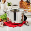 Stainless Steel Stock Pot with Lid, 7.5 L