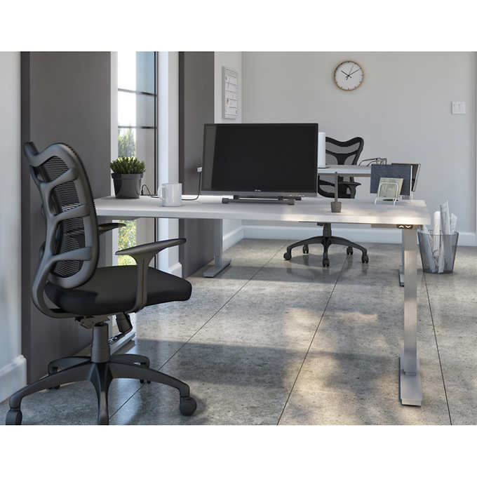 Bestar Upstand 74.9 cm × 150.6 cm (29.5 in. × 59.3 in.) Height-adjustable Desk