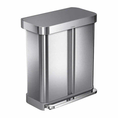 Simplehuman 58L Dual Compartment Step Can
