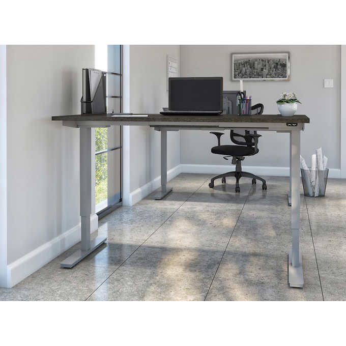 Bestar Upstand 74.9 cm × 150.6 cm (29.5 in. × 59.3 in.) Height-adjustable Desk