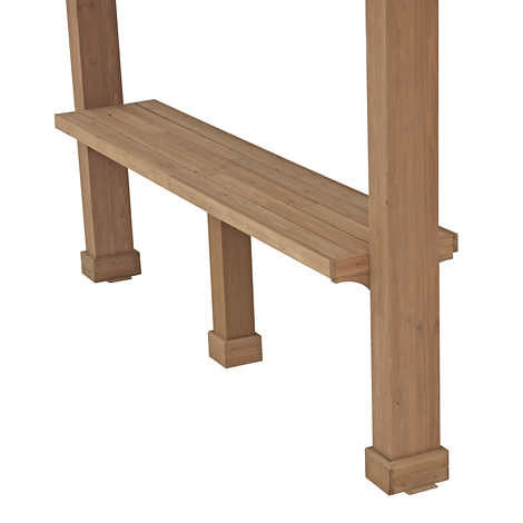 Yardistry 3.6 m (12 ft.) Cedar Gazebo Bar Counter