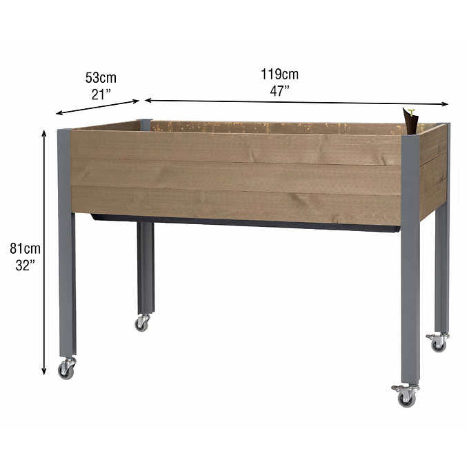 CedarCraft 81 cm (32 in.) Self-watering Elevated Planter