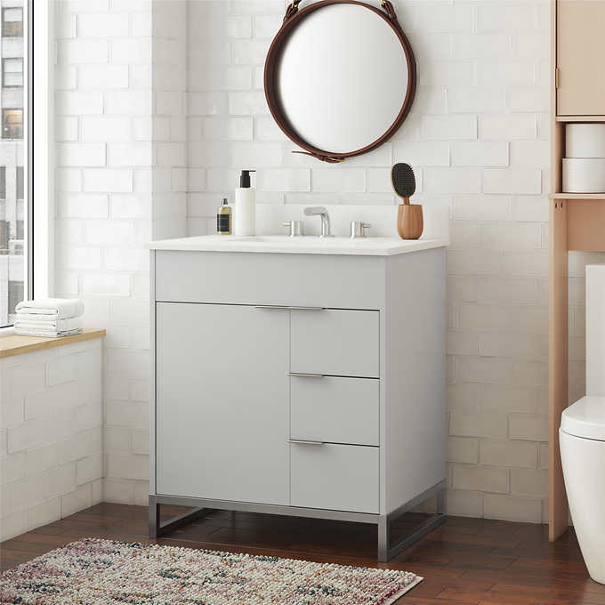 Cosmo Living Leona 30 in. Bathroom Vanity