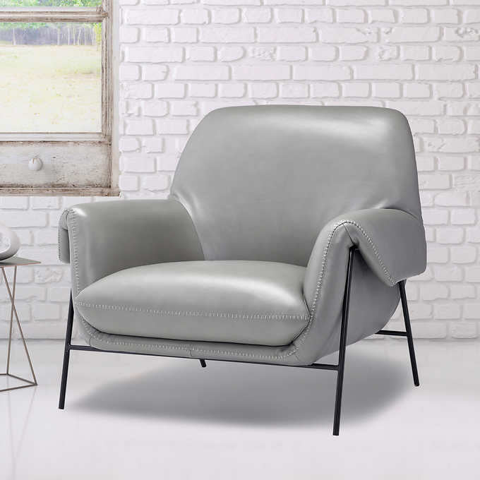 Wave Top-grain Leather Chair