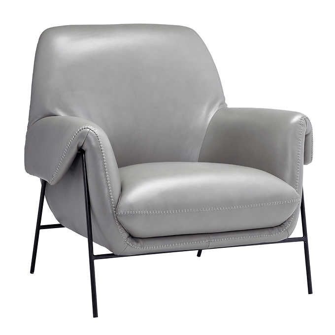 Wave Top-grain Leather Chair