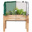 Cedarcraft Self-watering Elevated Cedar Planter with Greenhouse and Cover