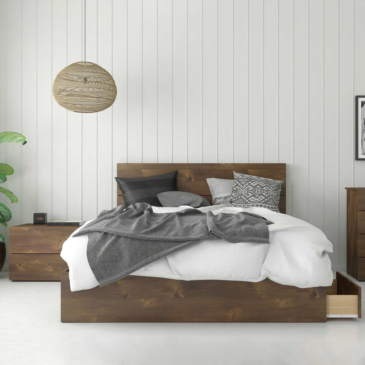 Rubicon 2-piece Rustic Queen Storage Bedroom Set