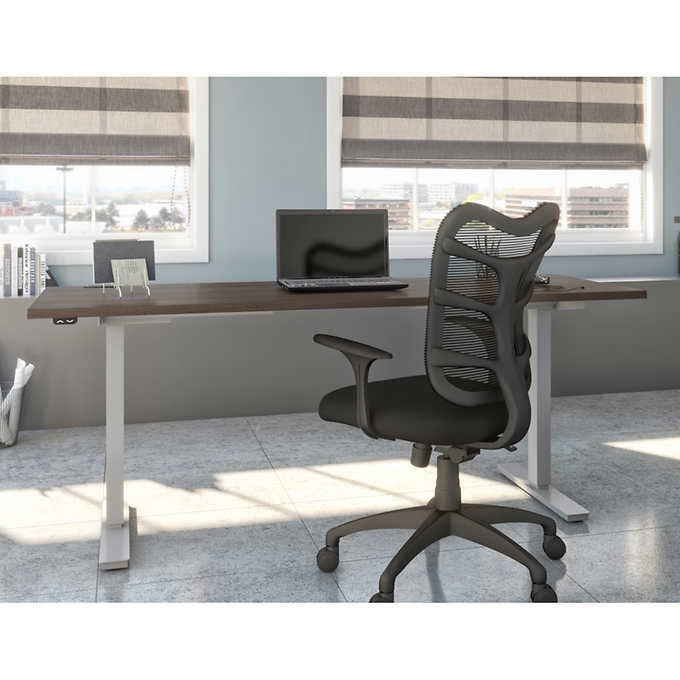 Bestar Upstand 72.39 cm × 182.88 cm (28.5 in. × 72 in.) Height-adjustable Desk