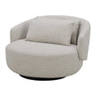 Spin Beige Round Fabric Chair