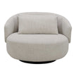 Spin Beige Round Fabric Chair
