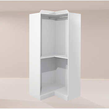 Bestar Organize It White Corner Closet