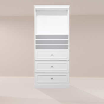 Bestar Organize It White Corner Closet