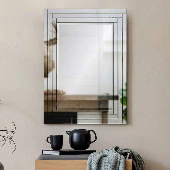 Katya Rectangular Mirror with Beveled Edge Frame