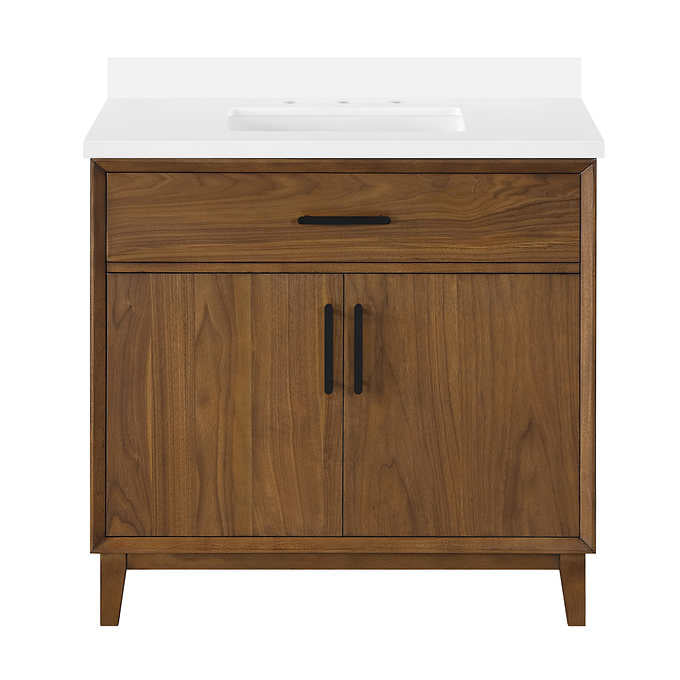 OVE Decors Jonah 36 in. Vanity with White Quartz Top