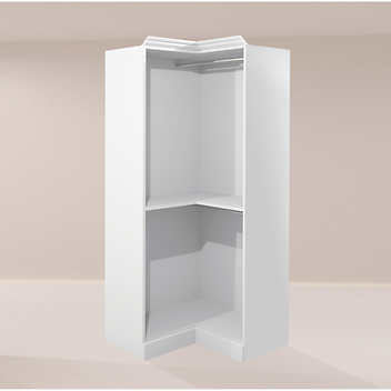 Bestar Organize It White Corner Closet