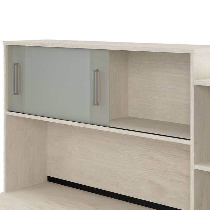 Bestar Orford L-Shaped Desk with Hutch