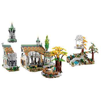 LEGO Icons The Lord of the Rings: Rivendell with Bonus LEGO Harry Potter Hogsmeade Village Visit