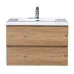 SERA CAPRI Vanity with Glossy White Polymarble Countertop
